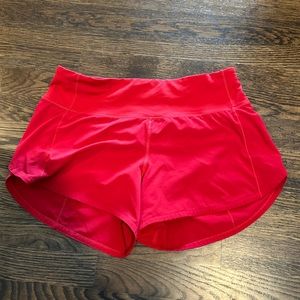lululemon speed up high rise shorts